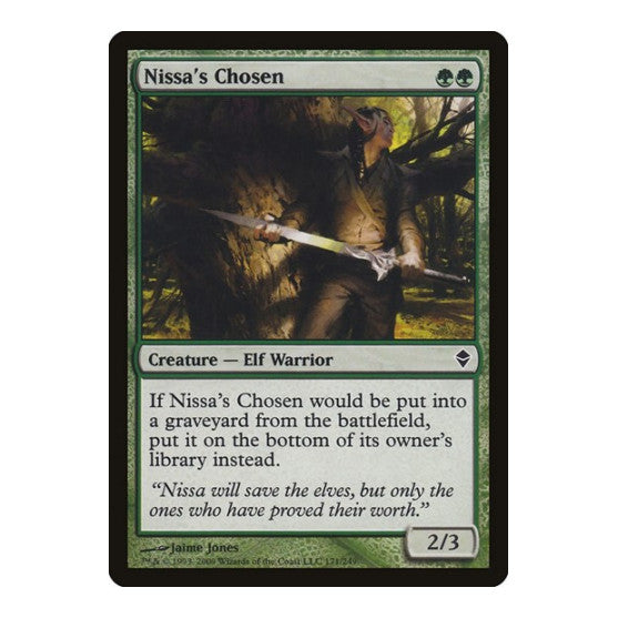 Nissas Chosen (ZEN) #171 Common (Foil Lightly Played) Zendikar Magic: The Gathering: 2009
