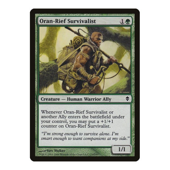 Oran Rief Survivalist (ZEN) #174 Common (Lightly Played) Zendikar Magic: The Gathering: 2009