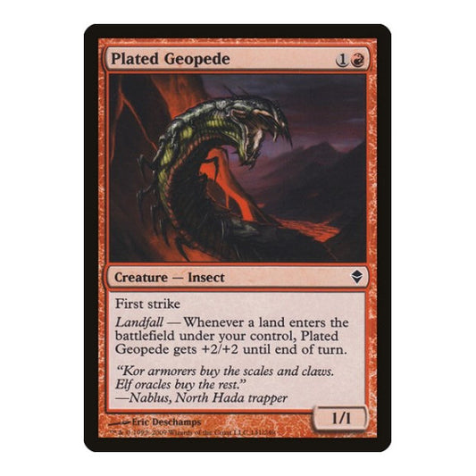 Plated Geopede (ZEN) #141 Common Zendikar Magic: The Gathering: 2009