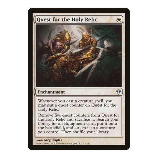 Quest for the Holy Relic (ZEN) #33 Uncommon (Lightly Played) Zendikar Magic: The Gathering: 2009