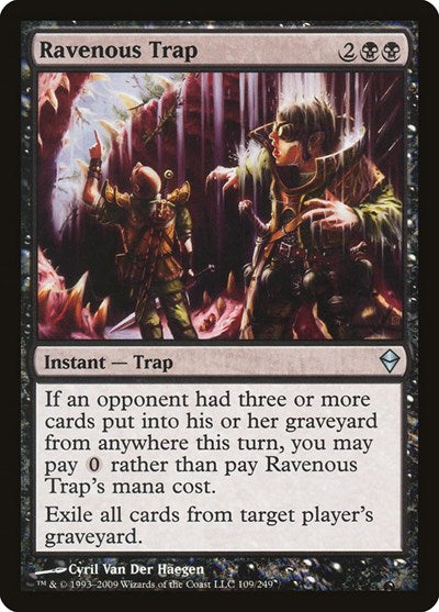 Ravenous Trap (ZEN) #109 Uncommon (Lightly Played) Zendikar Magic: The Gathering: 2009