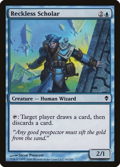 Reckless Scholar (ZEN) #60 Common Zendikar Magic: The Gathering: 2009