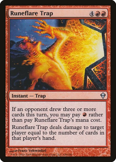 Runeflare Trap (ZEN) #146 Uncommon Zendikar Magic: The Gathering: 2009