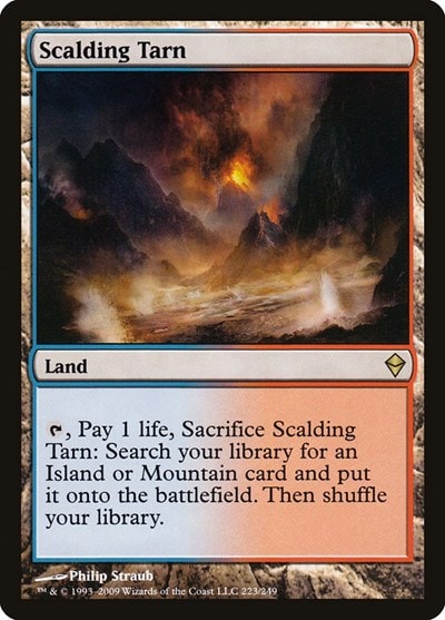Scalding Tarn (ZEN) #223 Rare (Lightly Played) Zendikar Magic: The Gathering: 2009