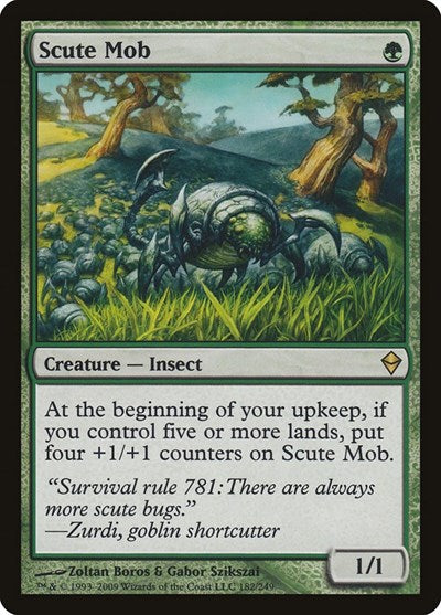 Scute Mob (ZEN) #182 Rare (Moderately Played) Zendikar Magic: The Gathering: 2009