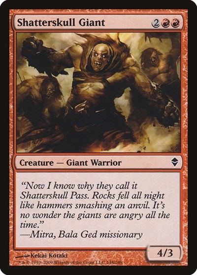 Shatterskull Giant (ZEN) #148 Common (Moderately Played) Zendikar Magic: The Gathering: 2009