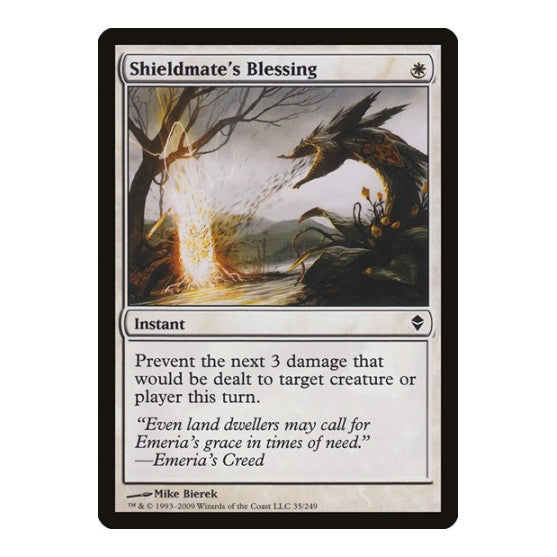 Shieldmates Blessing (ZEN) #35 Common Zendikar Magic: The Gathering: 2009