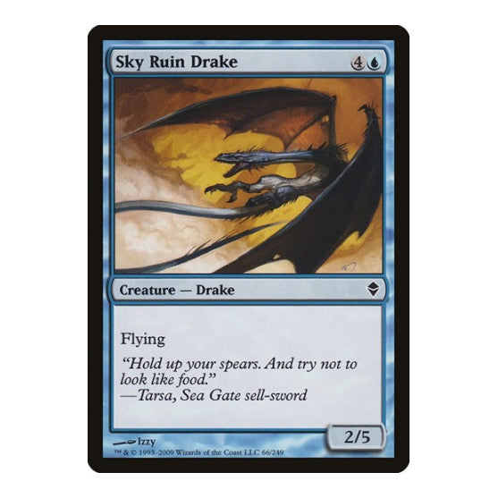 Sky Ruin Drake (ZEN) #66 Common (Lightly Played) Zendikar Magic: The Gathering: 2009