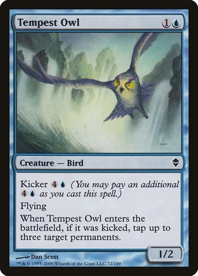 Tempest Owl (ZEN) #72 Common (Lightly Played) Zendikar Magic: The Gathering: 2009