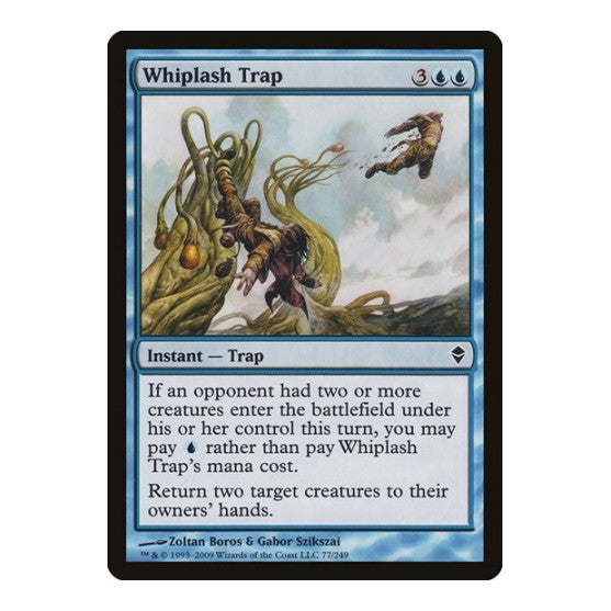 Whiplash Trap (ZEN) #77 Common (Damaged) Zendikar Magic: The Gathering: 2009