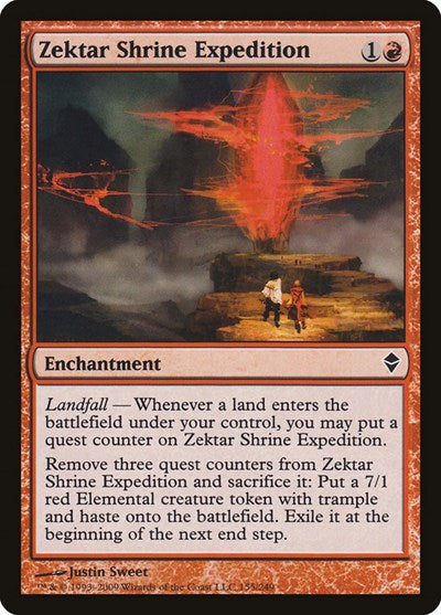Zektar Shrine Expedition (ZEN) #155 Common (Moderately Played) Zendikar Magic: The Gathering: 2009