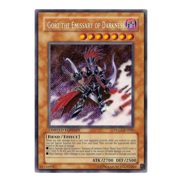 Gorz the Emissary of Darkness (DLG1) #DLG1-EN000 Secret Rare Dark Legends YuGiOh: 2008