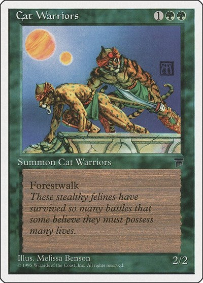Cat Warriors (CHR) #58 Common (Lightly Played) Chronicles Magic: The Gathering: 1995