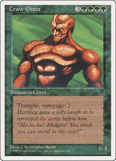 Craw Giant (CHR) #61 Uncommon (Heavily Played) Chronicles Magic: The Gathering: 1995