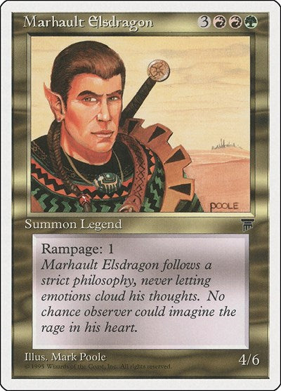 Marhault Elsdragon (CHR) #79 Uncommon (Lightly Played) Chronicles Magic: The Gathering: 1995