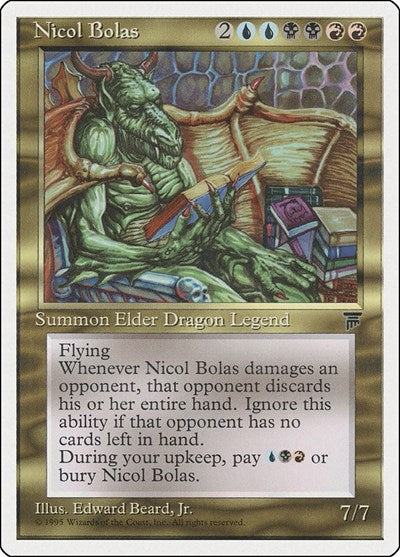 Nicol Bolas (CHR) #81 Rare (Heavily Played) Chronicles Magic: 1995