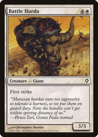 2010 Magic: Worldwake (WWK) - Battle Hurda (#4, Common)