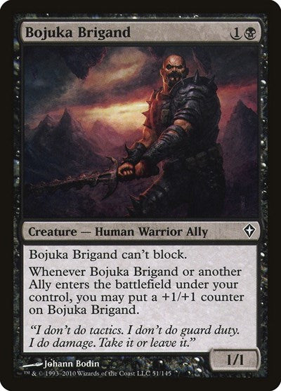 Bojuka Brigand (WWK) #51 Common (Moderately Played) Worldwake Magic: The Gathering: 2010