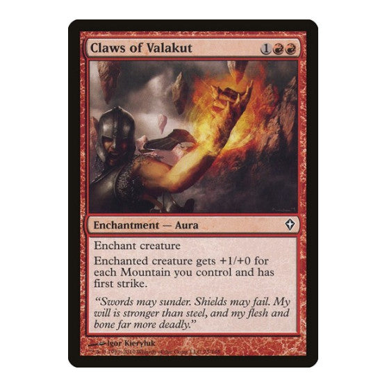 Claws of Valakut (WWK) #75 Common Worldwake Magic: The Gathering: 2010