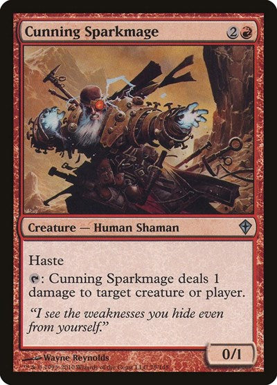 Cunning Sparkmage (WWK) #79 Uncommon (Moderately Played) Worldwake Magic: The Gathering: 2010