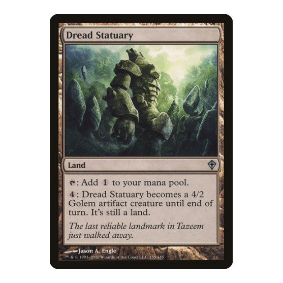 Dread Statuary (WWK) #135 Uncommon (Lightly Played) Worldwake Magic: The Gathering: 2010