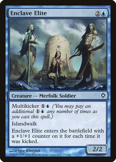 Enclave Elite (WWK) #27 Common (Moderately Played) Worldwake Magic: The Gathering: 2010