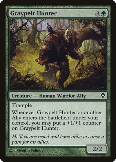 2010 Magic: Worldwake (WWK) - Graypelt Hunter (#103, Common)