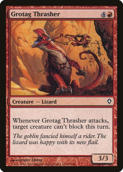 Grotag Thrasher (WWK) #83 Common (Moderately Played) Worldwake Magic: The Gathering: 2010