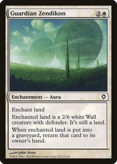 Guardian Zendikon (WWK) #6 Common Worldwake Magic: The Gathering: 2010