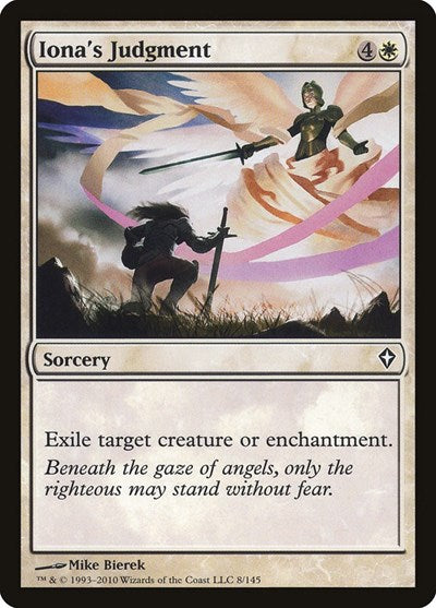Ionas Judgment (WWK) #8 Common (Moderately Played) Worldwake Magic: The Gathering: 2010