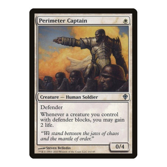 Perimeter Captain (WWK) #16 Uncommon Worldwake Magic: The Gathering: 2010