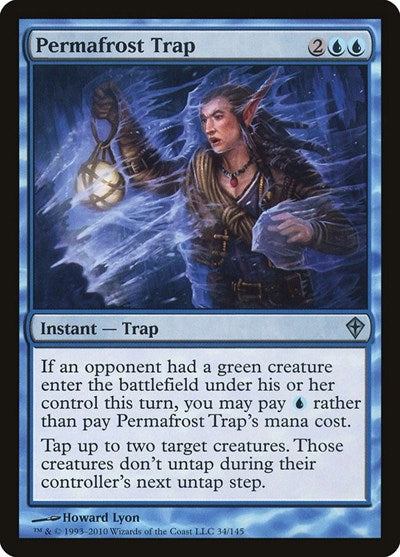 Permafrost Trap (WWK) #34 Uncommon (Lightly Played) Worldwake Magic: 2010