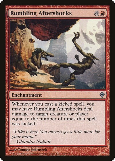 Rumbling Aftershocks (WWK) #89 Uncommon (Moderately Played) Worldwake Magic: The Gathering: 2010
