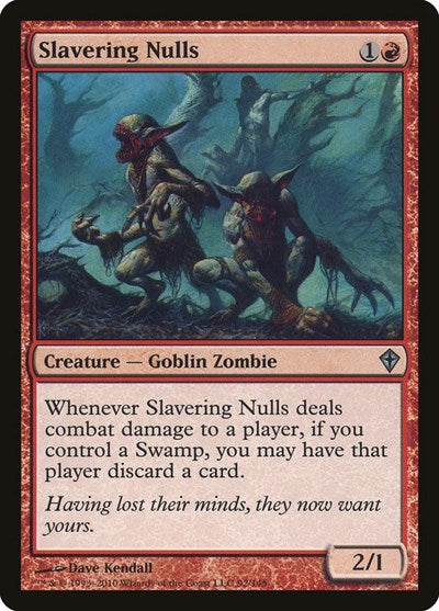 Slavering Nulls (WWK) #92 Uncommon (Moderately Played) Worldwake Magic: The Gathering: 2010