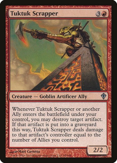 Tuktuk Scrapper (WWK) #94 Uncommon (Moderately Played) Worldwake Magic: The Gathering: 2010