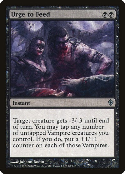 2010 Magic: Worldwake (WWK) - Urge to Feed (#70, Uncommon) (Lightly Played)