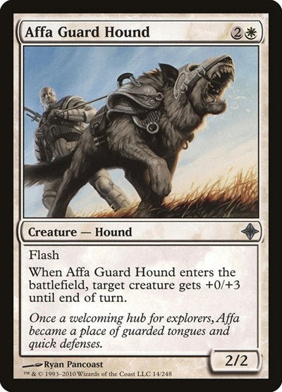 Affa Guard Hound (ROE) #14 Uncommon (Moderately Played) Rise of the Eldrazi Magic: The Gathering: 2010