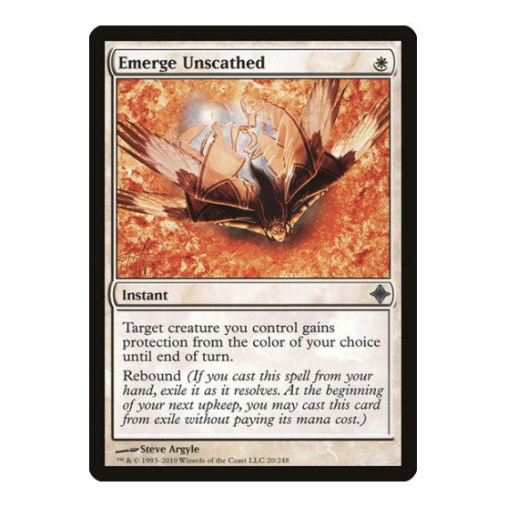 Emerge Unscathed (ROE) #20 Uncommon (Heavily Played) Rise of the Eldrazi Magic: The Gathering: 2010