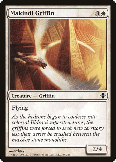 Makindi Griffin (ROE) #36 Common Rise of the Eldrazi Magic: The Gathering: 2010