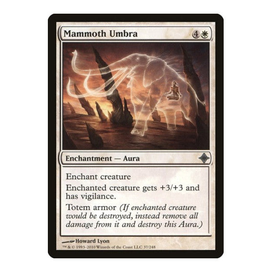 Mammoth Umbra (ROE) #37 Uncommon (Lightly Played) Rise of the Eldrazi Magic: The Gathering: 2010