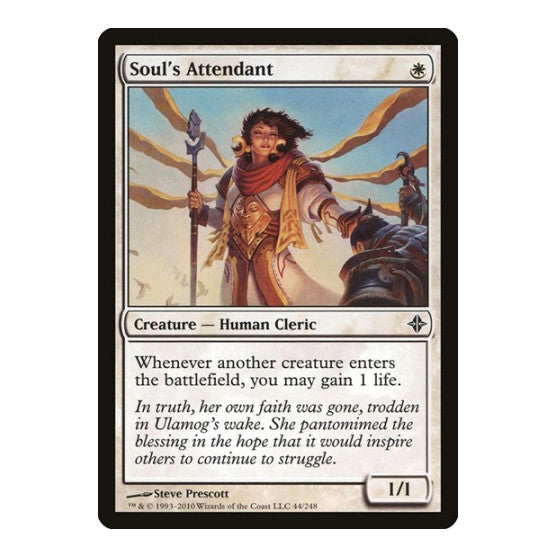 Souls Attendant (ROE) #44 Common Rise of the Eldrazi Magic: The Gathering: 2010