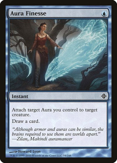 Aura Finesse (ROE) #54 Common (Moderately Played) Rise of the Eldrazi Magic: The Gathering: 2010