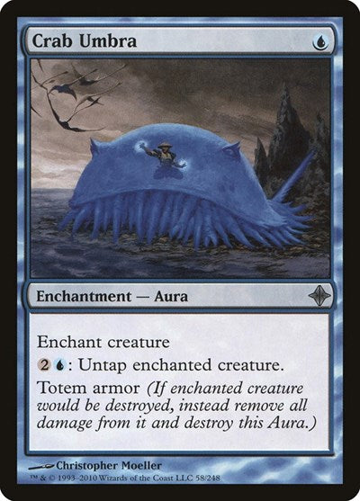Crab Umbra (ROE) #58 Uncommon (Damaged) Rise of the Eldrazi Magic: 2010
