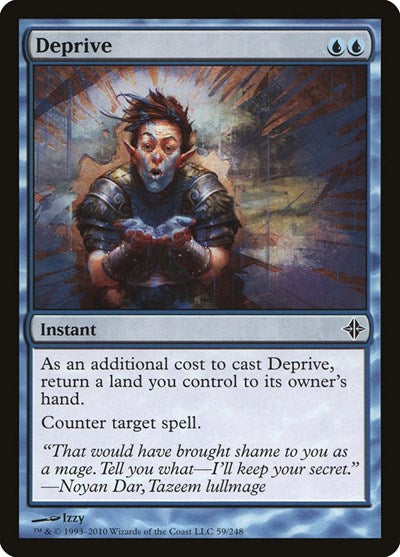 Deprive (ROE) #59 Common (Moderately Played) Rise of the Eldrazi Magic: The Gathering: 2010