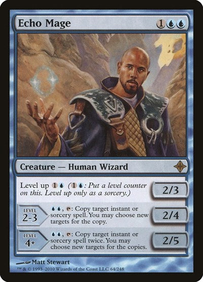 Echo Mage (ROE) #64 Rare (Foil Damaged) Rise of the Eldrazi Magic: The Gathering: 2010