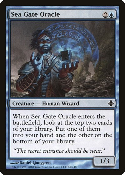 Sea Gate Oracle (ROE) #85 Common (Moderately Played) Rise of the Eldrazi Magic: The Gathering: 2010