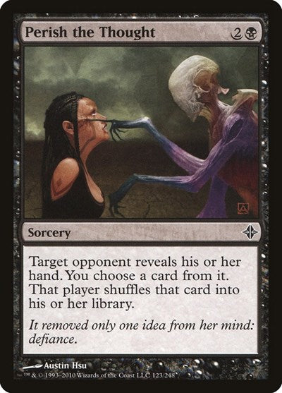 Perish the Thought (ROE) #123 Common (Moderately Played) Rise of the Eldrazi Magic: The Gathering: 2010