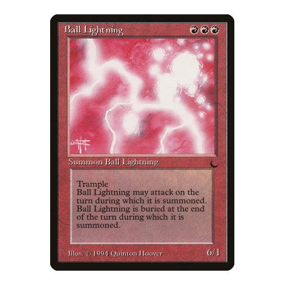 Ball Lightning (DRK) #57 Rare (Heavily Played) The Dark Magic: The Gathering: 1994