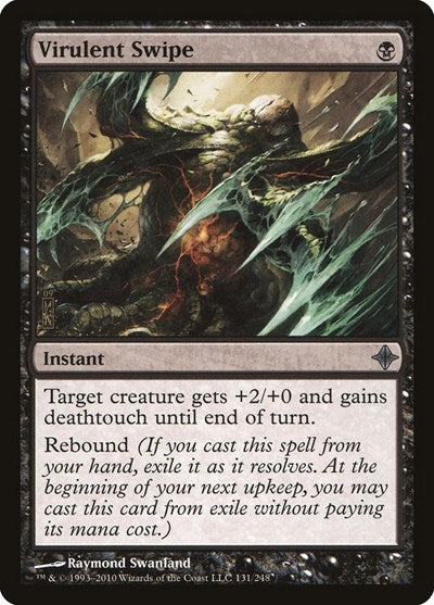 Virulent Swipe (ROE) #131 Uncommon (Lightly Played) Rise of the Eldrazi Magic: 2010