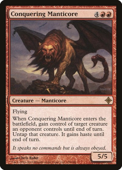 Conquering Manticore (ROE) #139 Rare (Lightly Played) Rise of the Eldrazi Magic: The Gathering: 2010